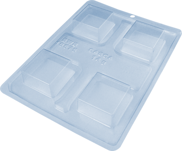 Square Medium Brazilian Honey Bread 3-Part Chocolate Mold (BWB)